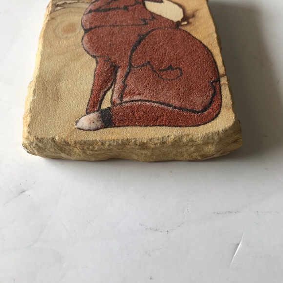 Navajo Sand Art of Coyote by Judy Lewis - Picture 7 of 8